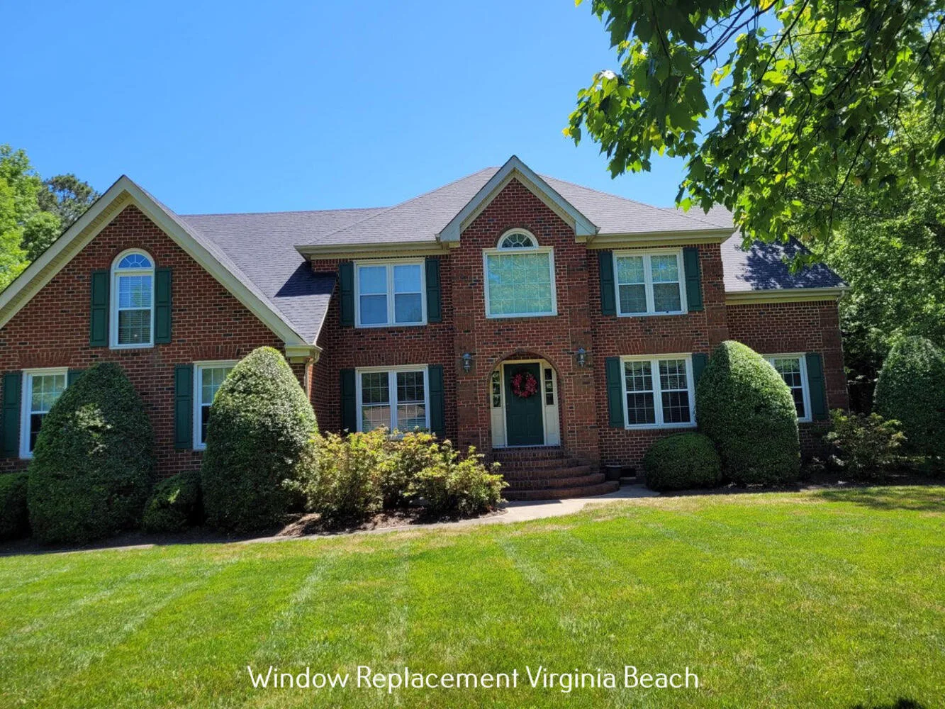 Window replacement on brick home