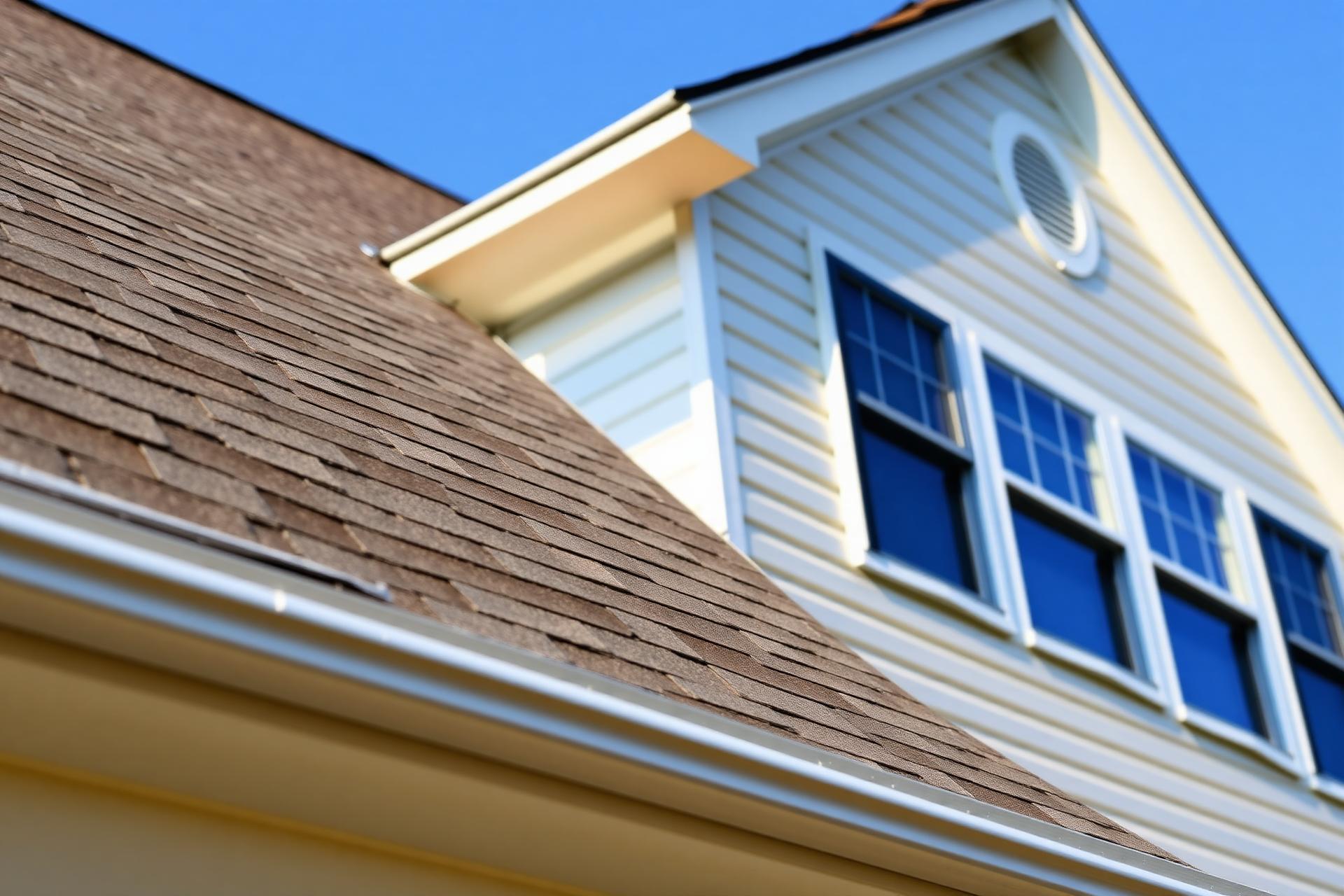 New asphalt shingle roof and siding on a Virginia Beach home